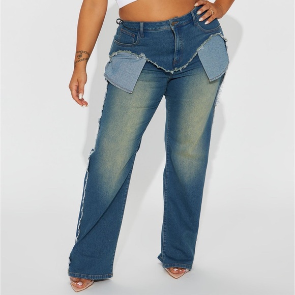 Stretch straight leg jeans - Picture 1 of 3